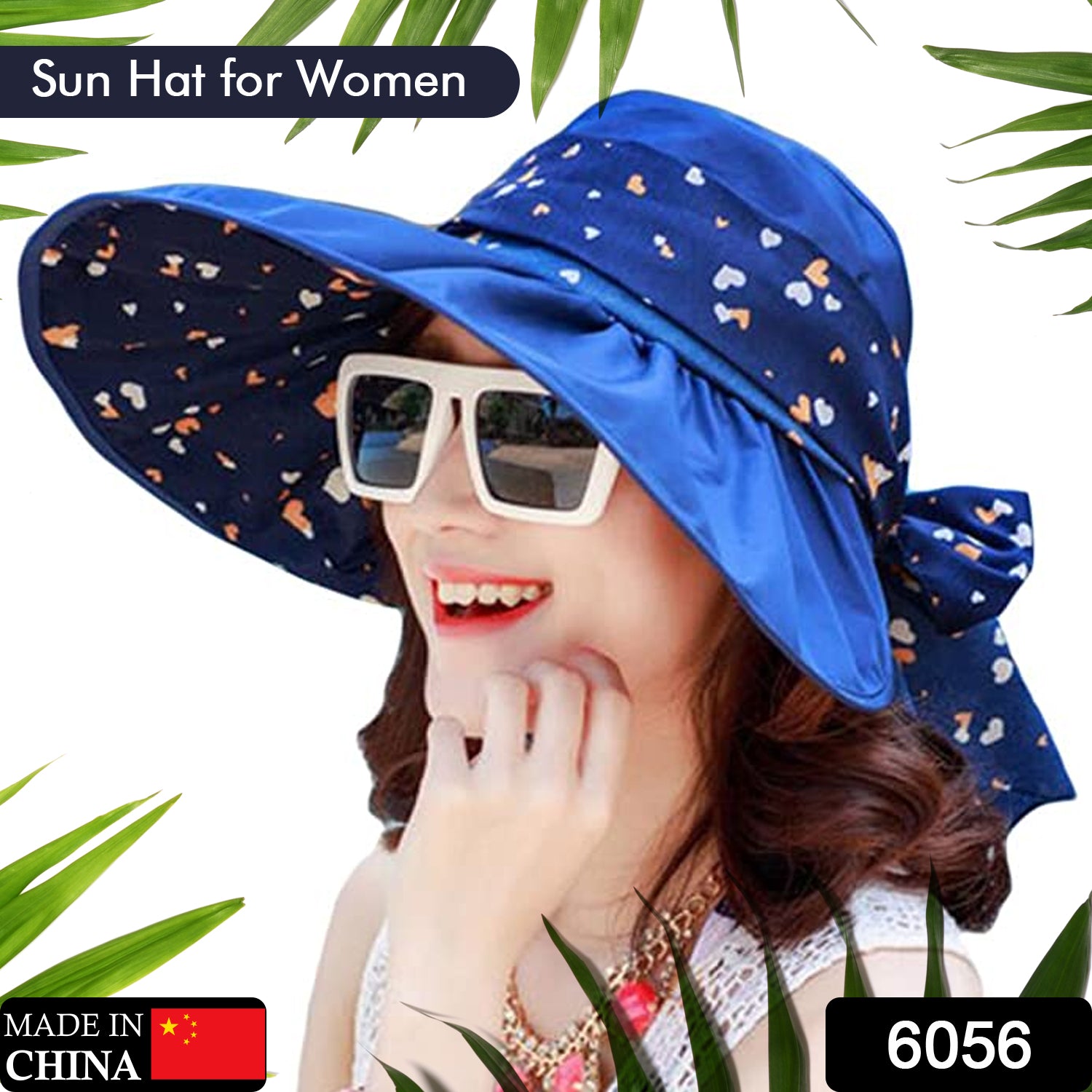 6056 Sun Protection Girls Hat Premium Quality UV Protection Baseball Cap for Beach Golf Gardening Fishing Hat (1pc) 