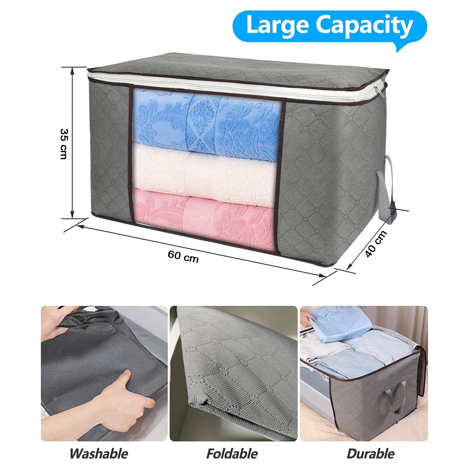 6111 Travelling Storage Bag used in storing all types cloths and stuffs for travelling purposes in all kind of needs. 