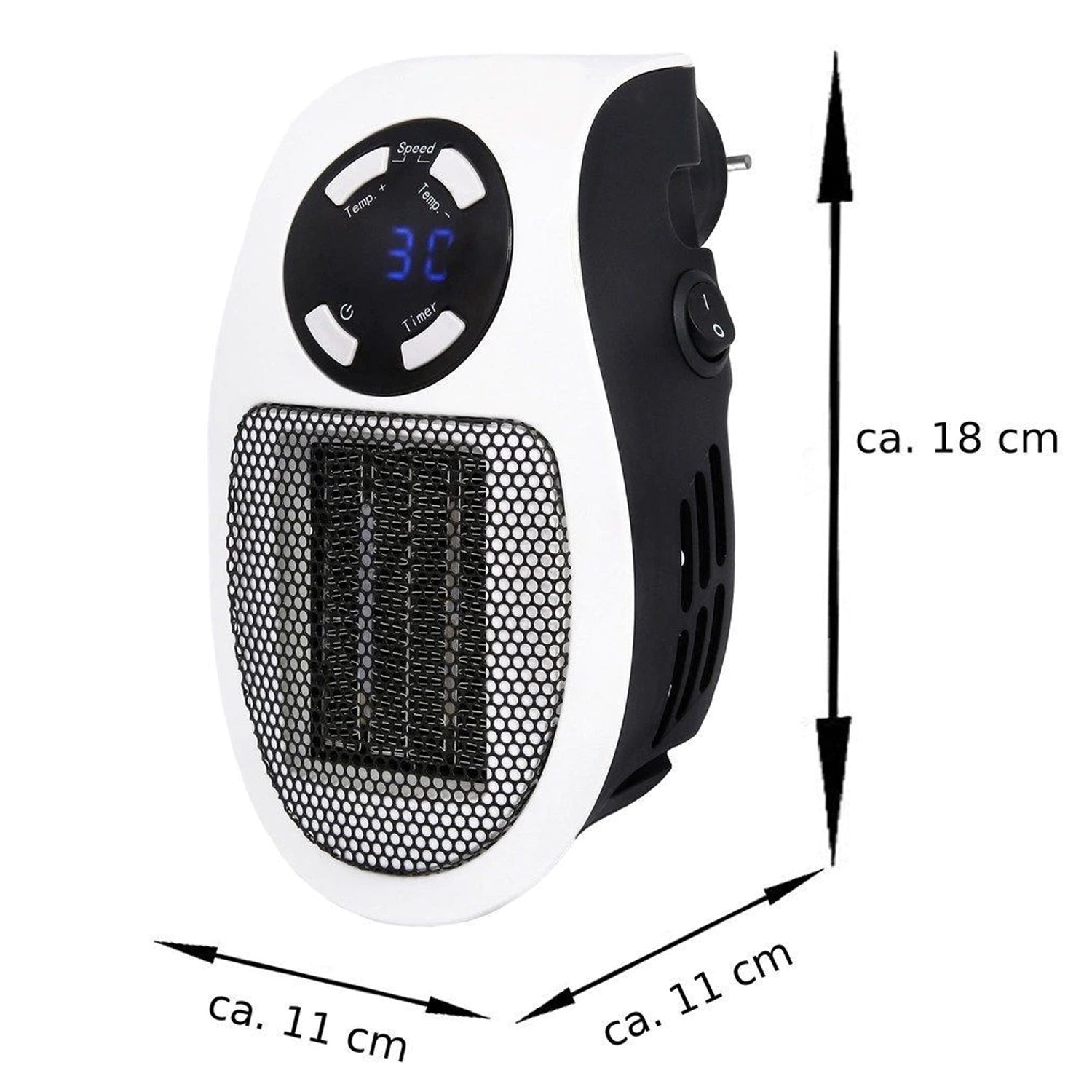 6033 Portable Electric Heater Mini Fan Heater Desktop Household 