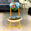 17761 Heart Shape Kids Chair Cartoon Printed Foldable Kids / Children Folding Chair for Playrooms, Schools, Daycares, and Home. Metal and Fibre Body Picnic Beach Camping Chair (1 Pc)