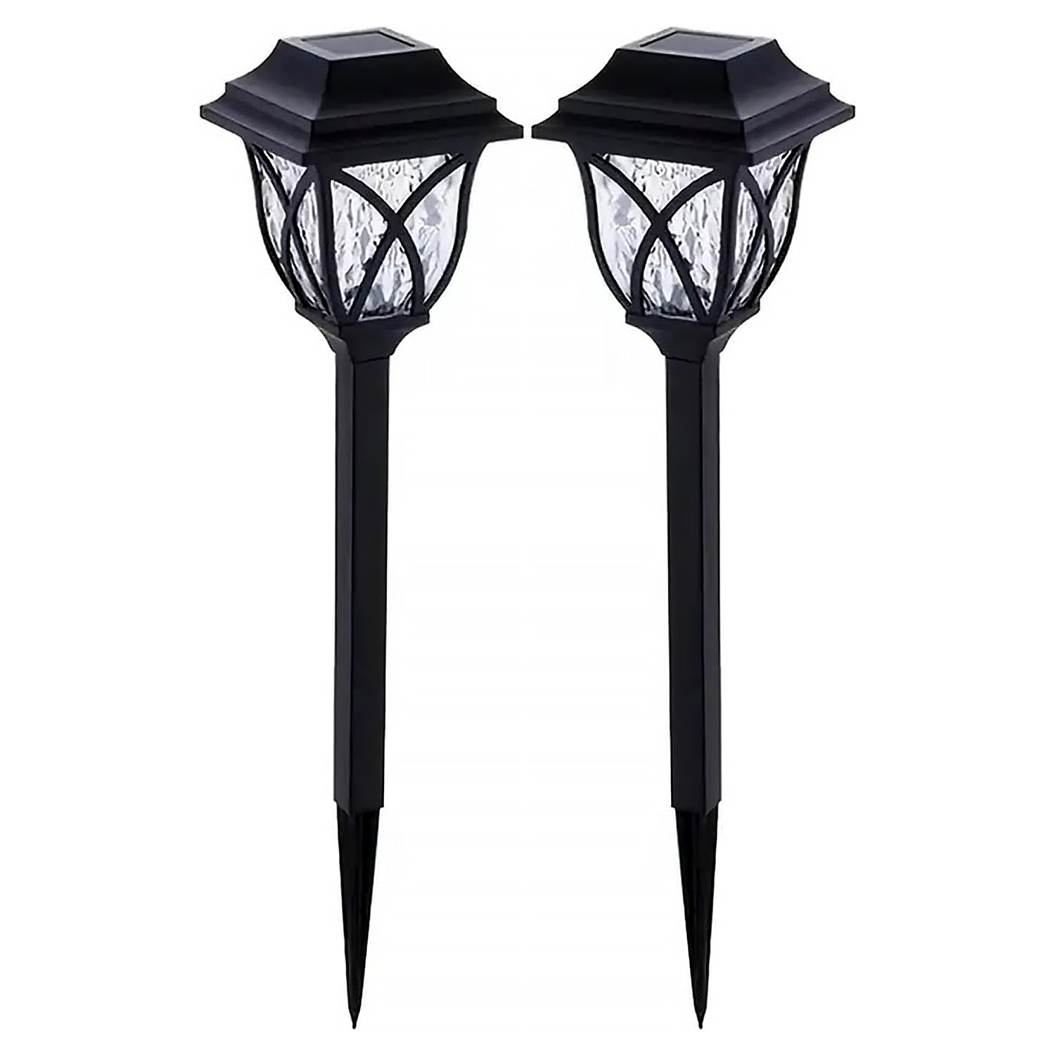 6625 Solar Garden Lights LED Outdoor Stake Spotlight Fixture for Garden Light (Pack of 2pc )