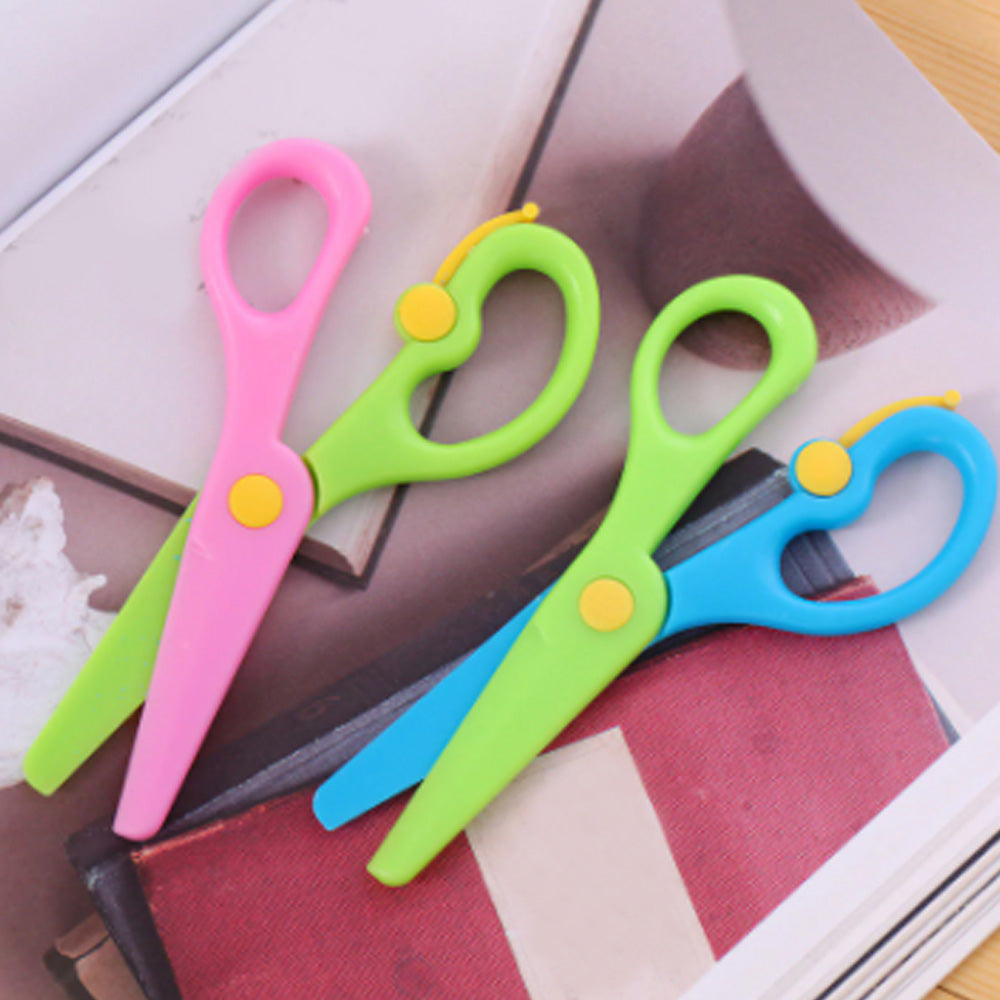 1569 Kids Handmade Plastic Safety Scissors Safety Scissors