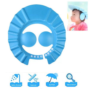 0378 Adjustable Safe Soft Baby Shower cap Videhlife