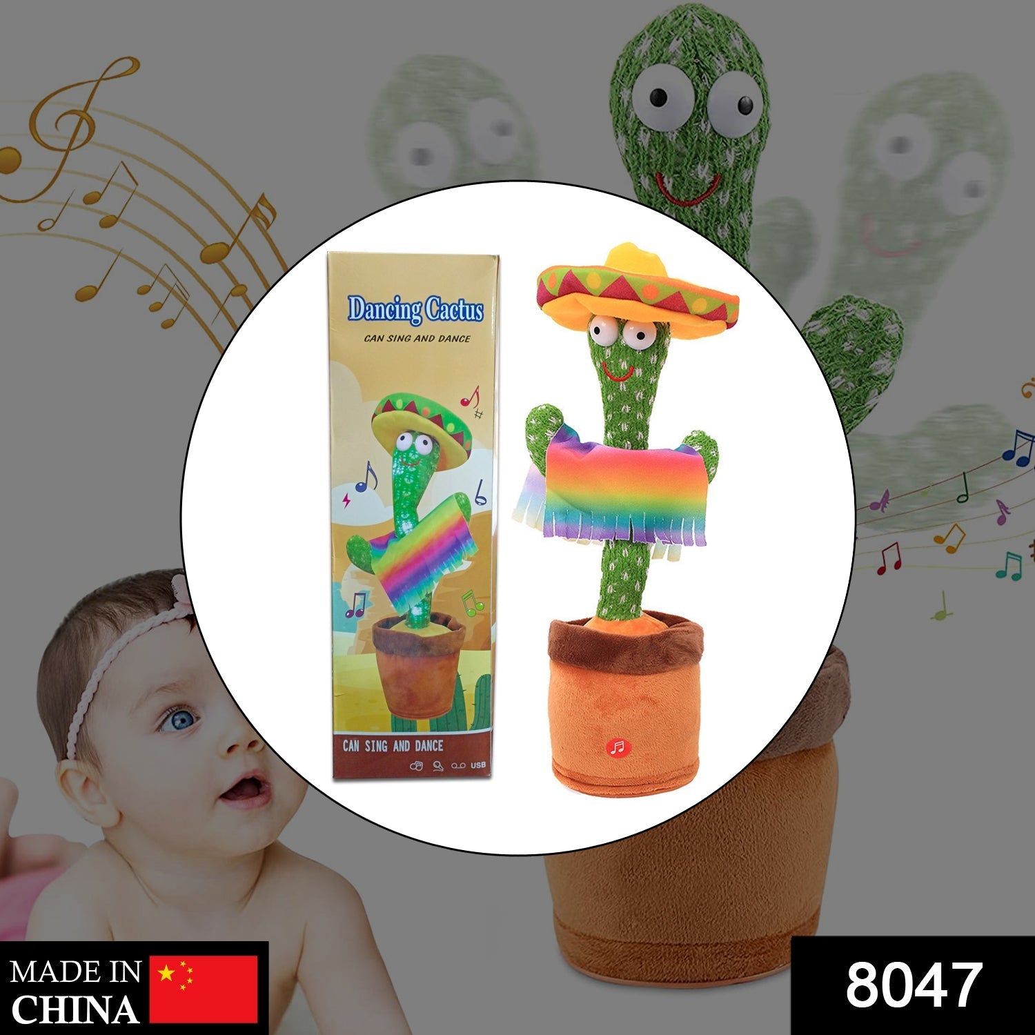 8047 Dancing Cactus Toy 