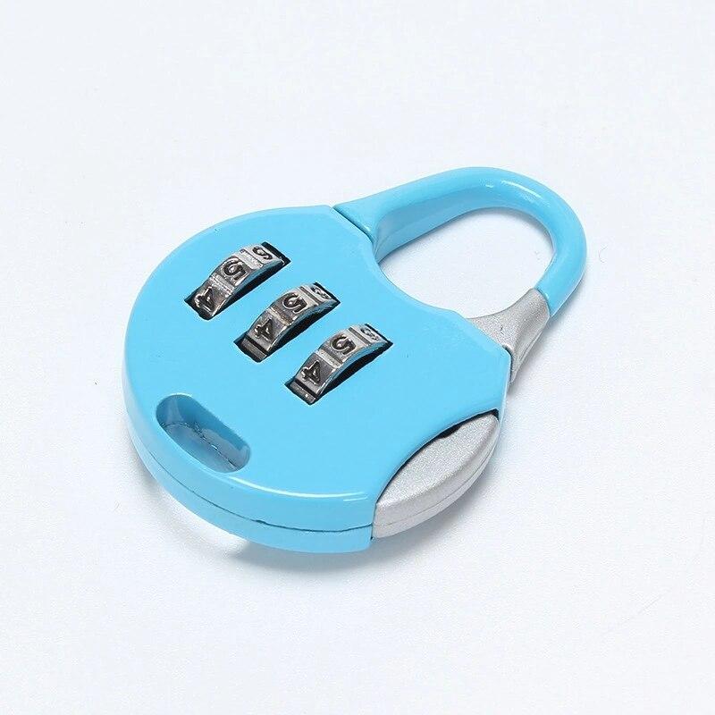 1245 Stainless Steel Resettable Combination Padlock Round Shape 