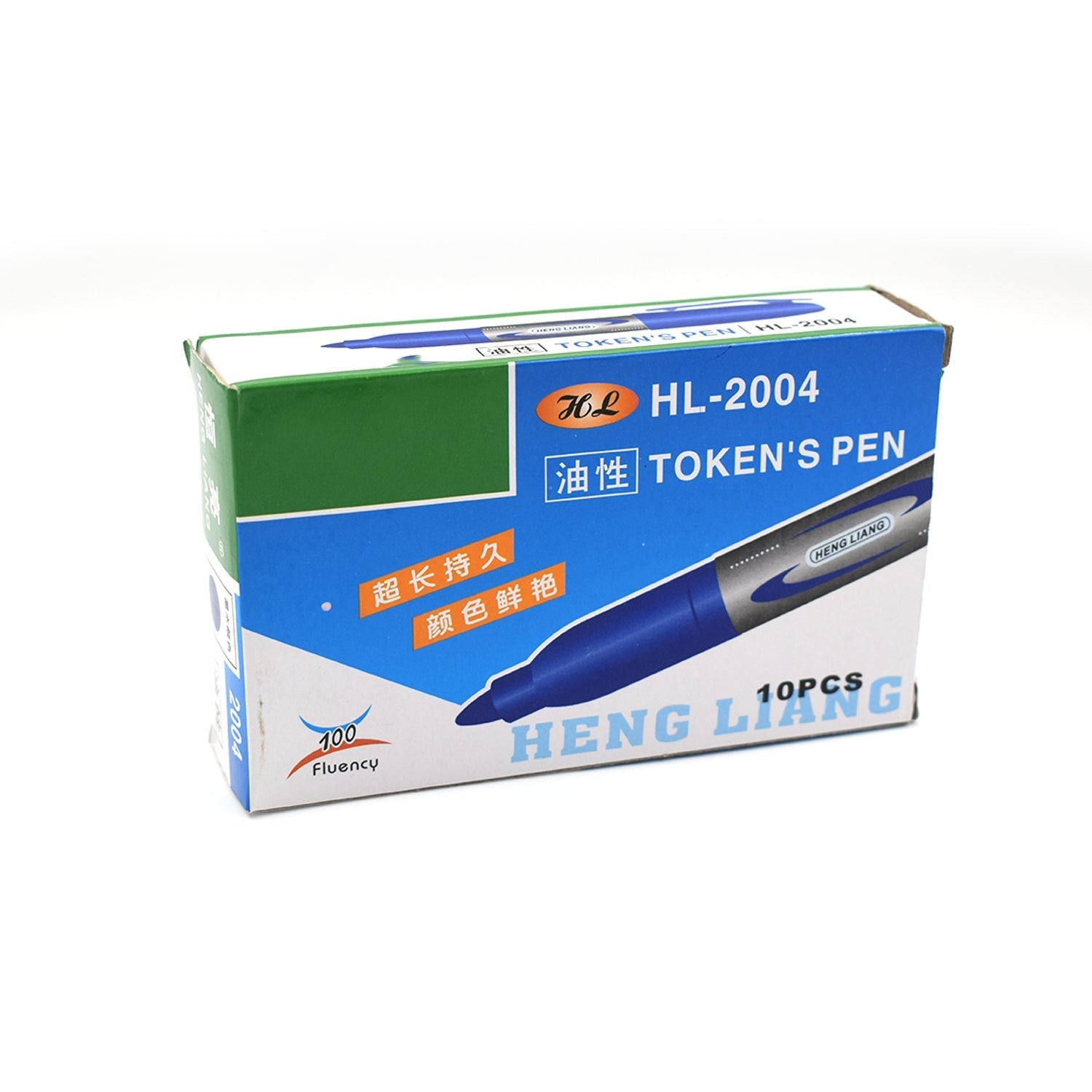 9012 10Pc Blue Marker and pen used in studies and teaching white boards in schools and institutes for students. 