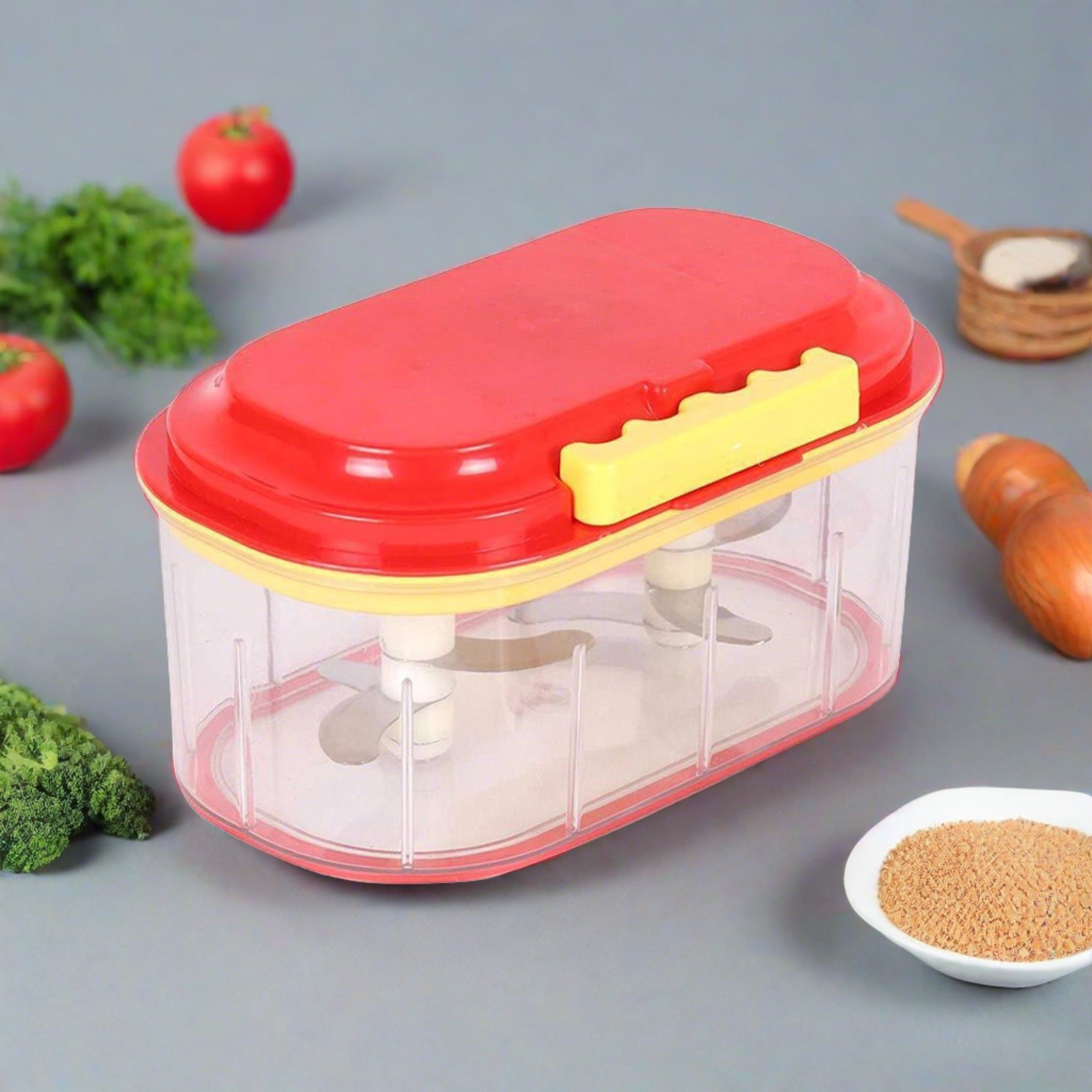 0071 Plastic Vegetable Chopper  (1000 ml) Videhlife