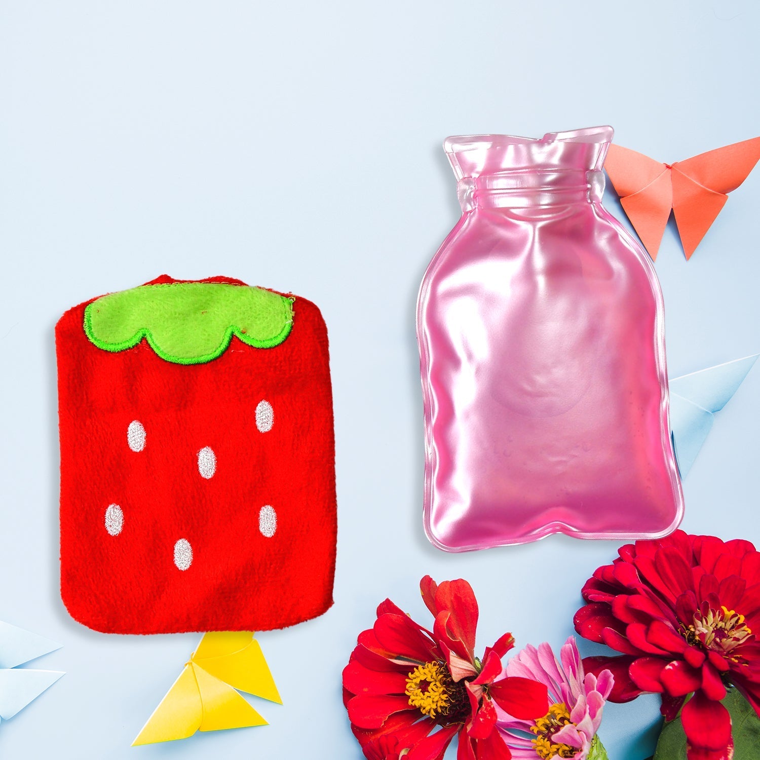 Strawberry Design Relief: Mini Hot Water Bag for Neck & Shoulders