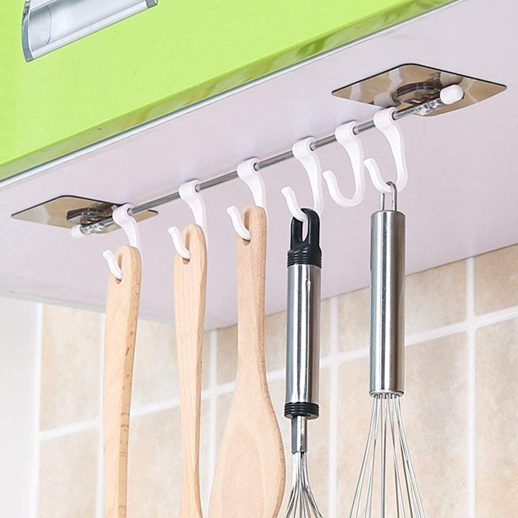 1354 Plastic Sticker Self Adhesive Multipurpose Hanger Hooks 