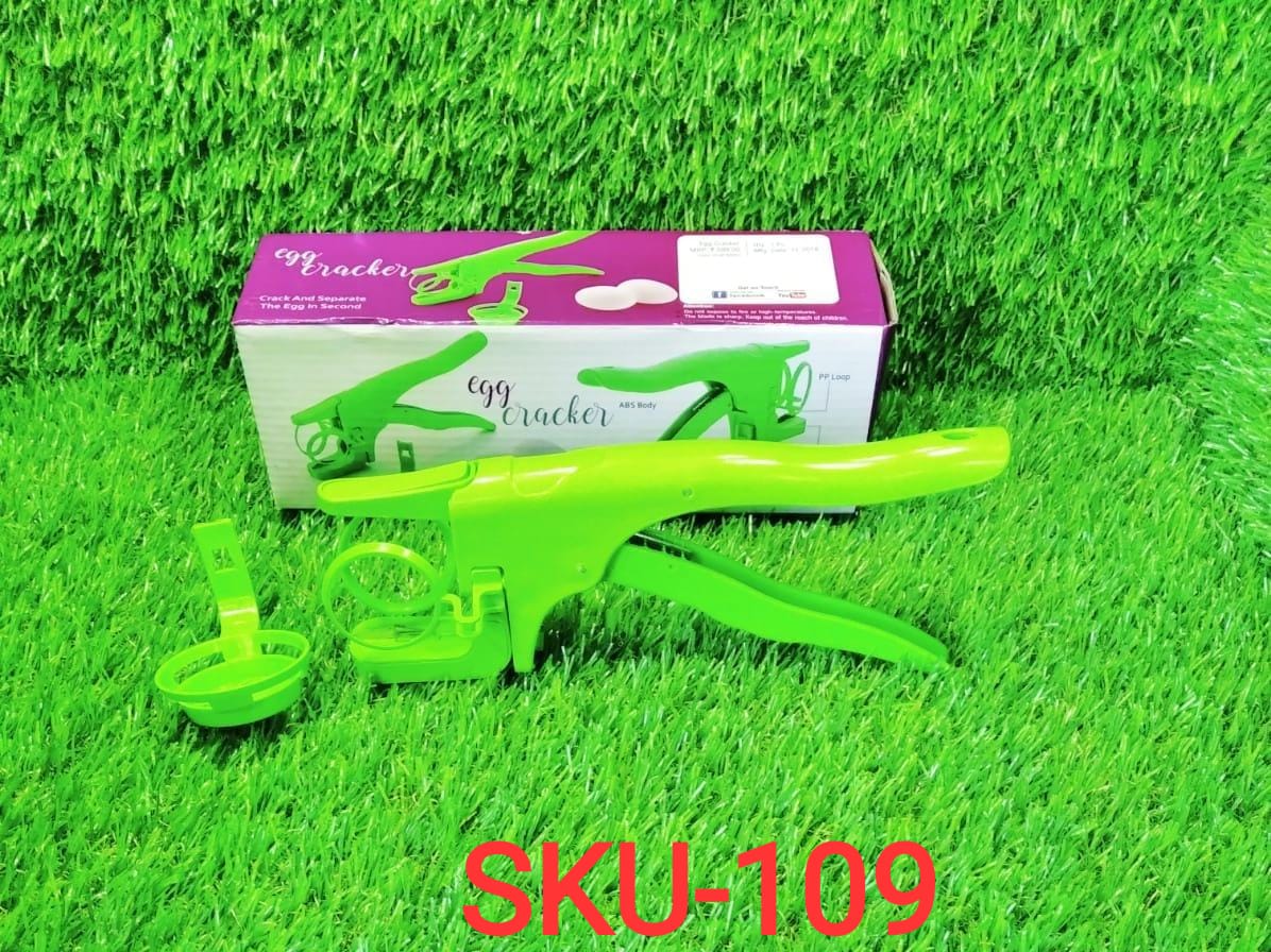 109 Plastic Handheld Egg Cracker with Separator 